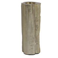 TEELICHTHALTER TOCON 9x8x21 cm, Metall, Gold - Goldfarben, Metall (21cm) - Light & Living