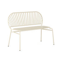 GARTENBANK - Metall - Beige - CEDEIRA von MYLIA - Beige, Metall (115/82.5/58.5cm) - Vente-Unique