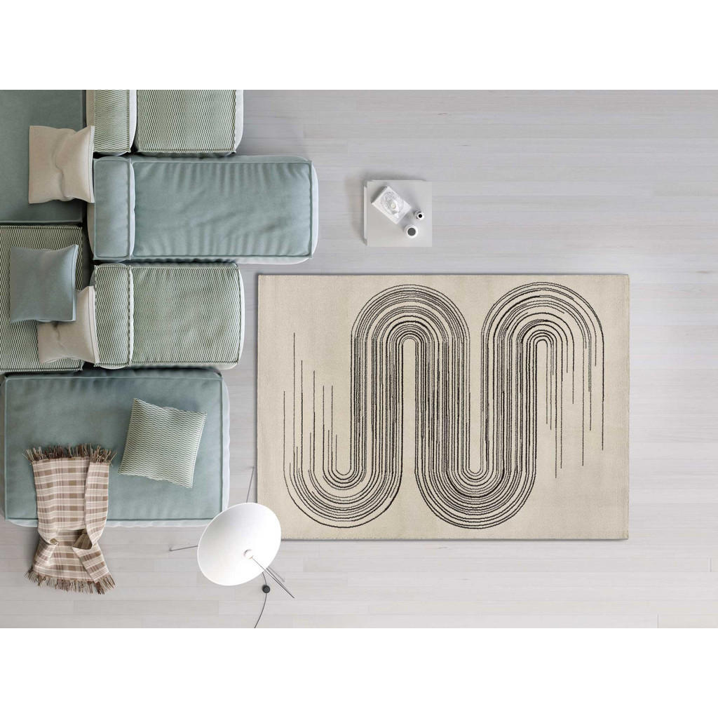 Thumbnail - Atticgo Webteppich, Weiß, Textil, Kunstzeichnung, Rechteckig, 80x150 cm, Oeko-Tex® Standard 100, antistatisch, Teppiche ...