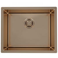 KÜCHENSPÜLE 54x44cm Einbauspüle Quadrix 50 Kupfer Unterbauspüle Schrank ab 60 cm - Kupferfarben, Metall (44/20/54cm) - Alveus