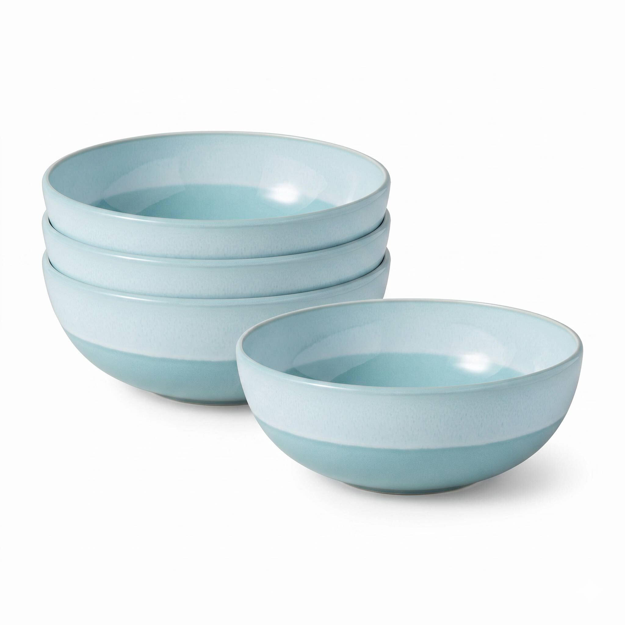 SCHÜSSELN Perlemor Aqua blau ø 16,9 cm 4er Set - Blau, Keramik (16.9cm) - like.Villeroy & Boch