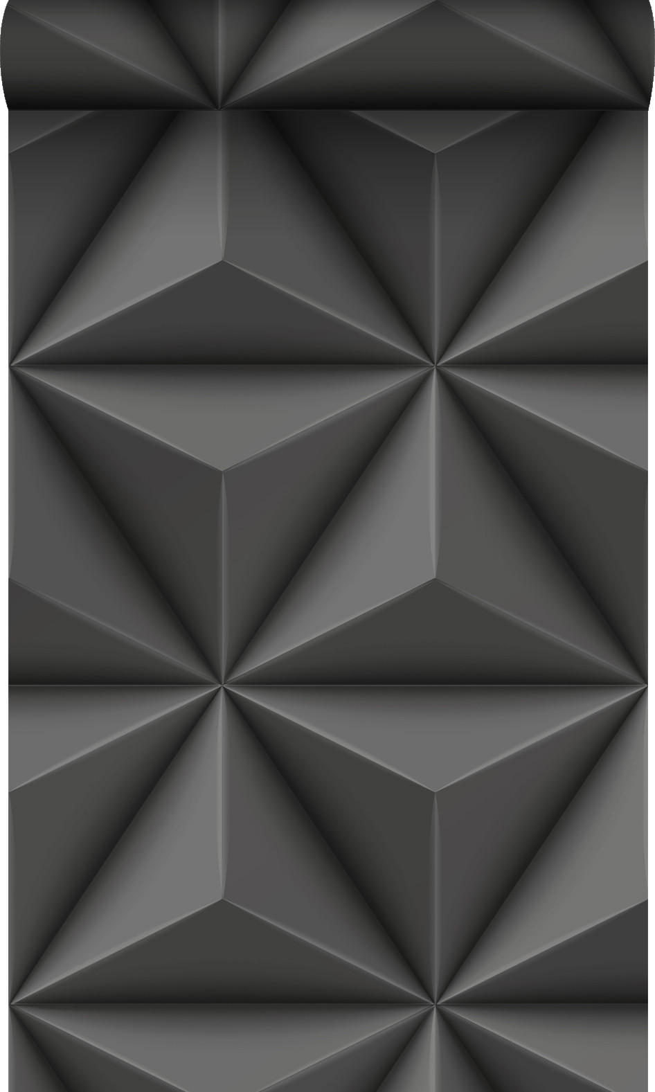 TAPETE 3D-Muster 53 cm x 10.05 m - Grau, Papier (53/1000cm) - Origin Wallcoverings