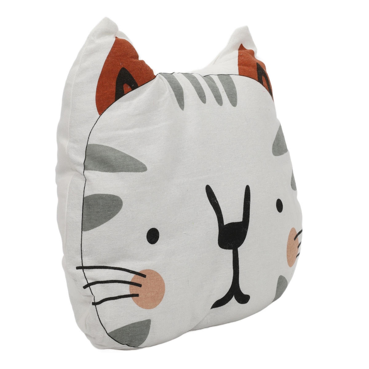 KINDERKISSEN mit Aufdruck 40/35 cm - Multicolor, Naturmaterialien (35/40cm) - Home Styling Collection