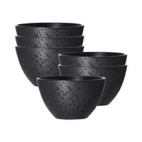 MÜSLISCHALEN Kitwe Schwarz ø 14 cm 6er Set - Schwarz, Keramik (14cm) - Ritzenhoff Breker
