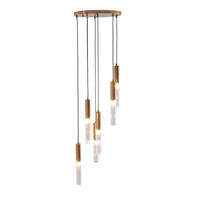 HÄNGELEUCHTE Poggio, Transparent und goldfarben, 40cm - Transparent, Glas (40/40/37.5cm) - KOSILUM
