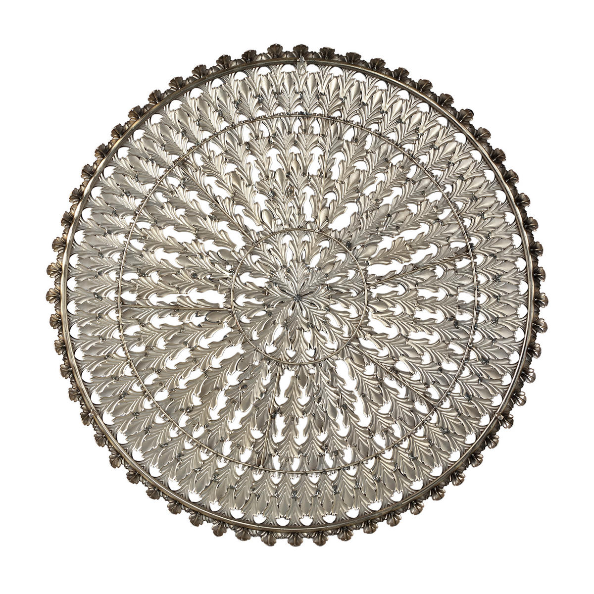 WANDPANEEL Xavery Braun 120/8/120cm - Braun, Metall (8/120/120cm) - PTMD Collection