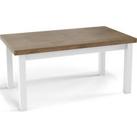 ESSTISCH Avena rechteckig ausziehbar, Lefkas Eiche 140/80/78 - Alteiche/Weiß, Holz/Holzwerkstoff (140/80/78cm) - WFL GROUP