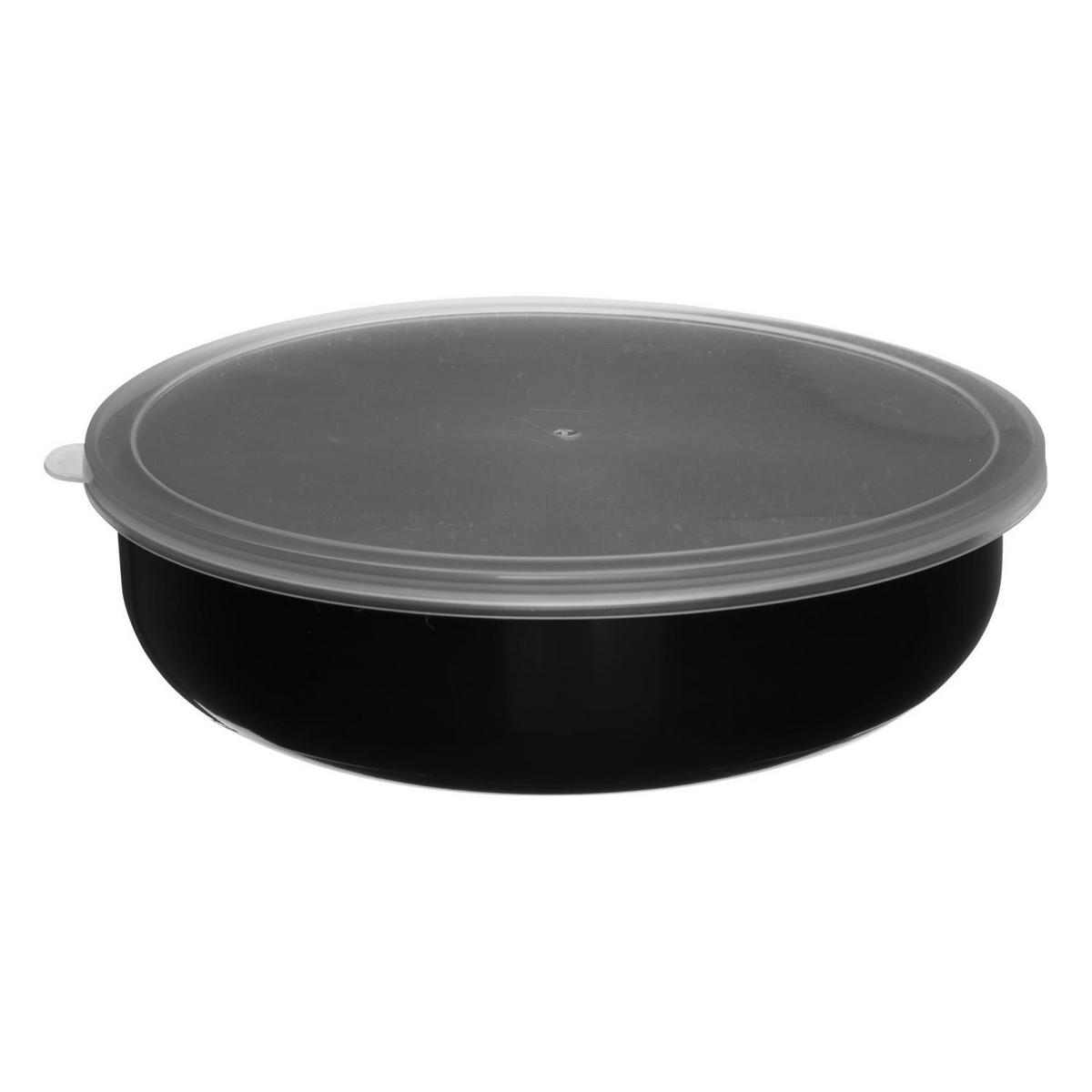 TÖPFE-SET mit abnehmbarem Griff und Silikondeckeln 29,5/5 cm - Schwarz, Metall (5/29.5cm) - 5five Simply Smart