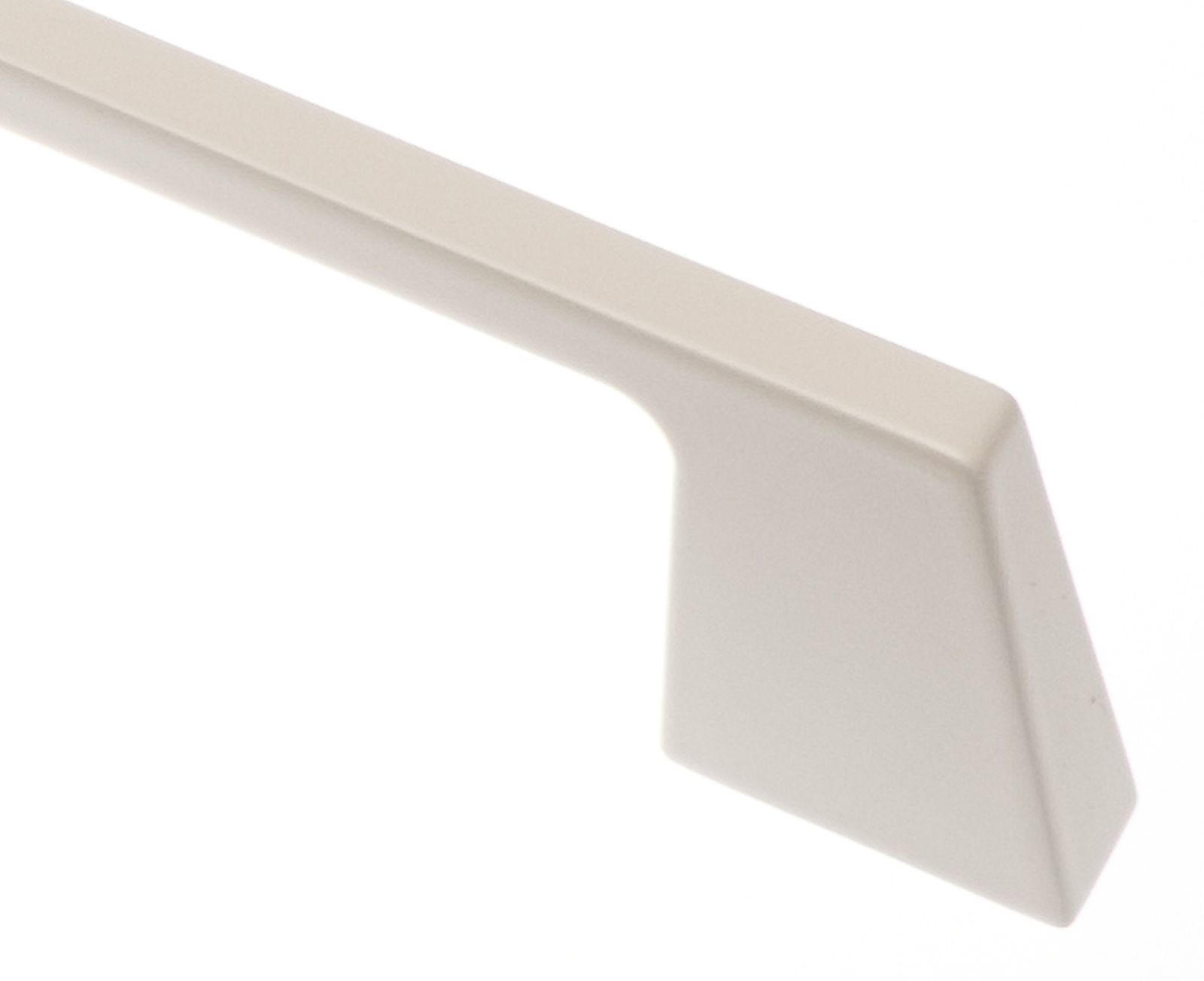 MÖBELGRIFF BA 256mm, Küchengriff Weiss matt, Schrankgriff Stilo - Weiß, Metall (0.8/3/28.1cm)