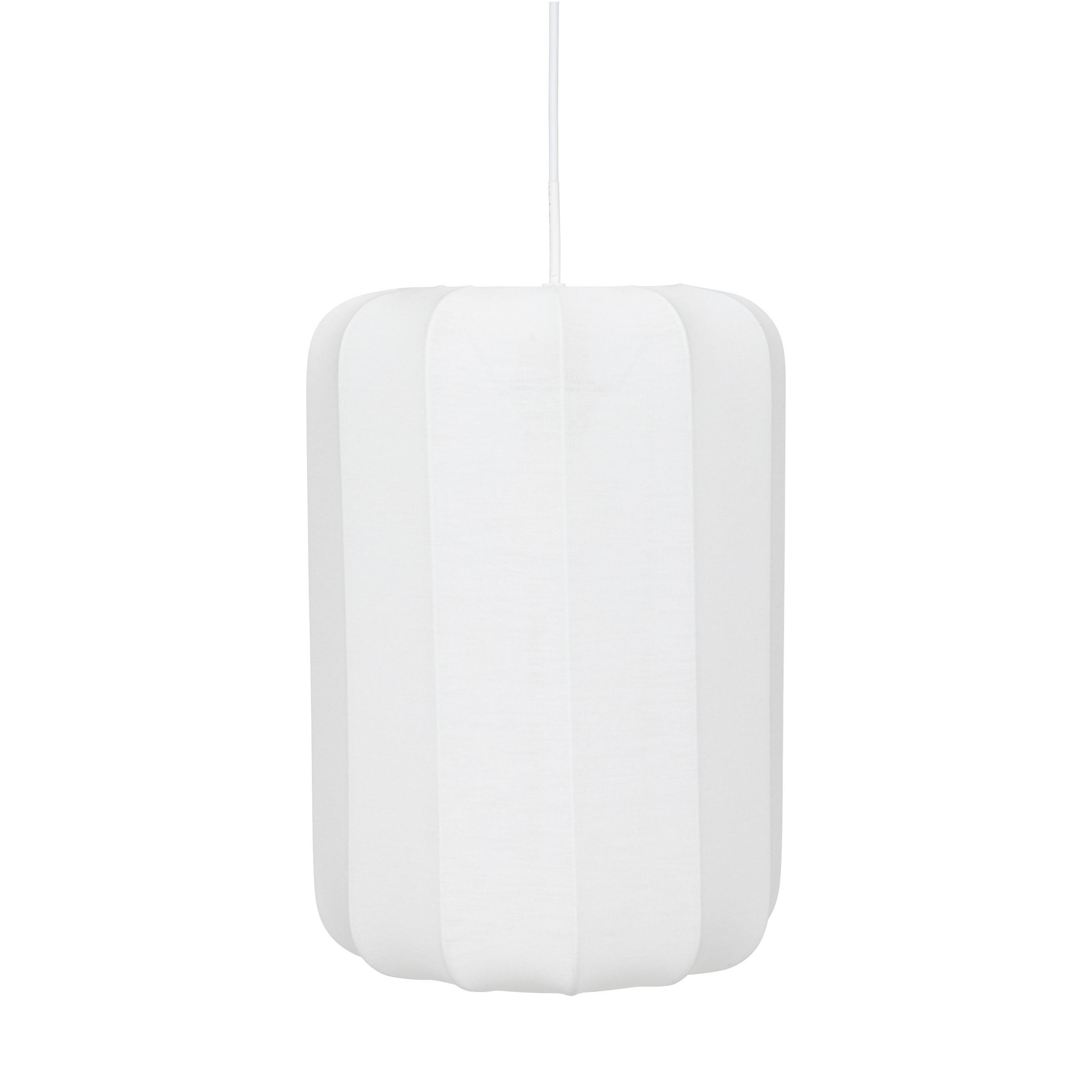 DECKENLAMPE Tobie Ø 25 cm - Weiß, Naturmaterialien (25/25/123cm) - Atmosphera Createur d´interieur