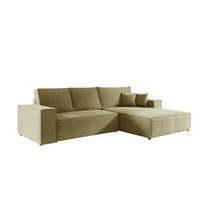 ECKSOFA Levio - Grün, Holzwerkstoff/Textil (294/185cm) - Fun Möbel
