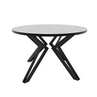 ESSTISCH ausziehbar aus MDF, Grau - Schwarz/Grau, Holzwerkstoff (100/100/76cm) - Idohome