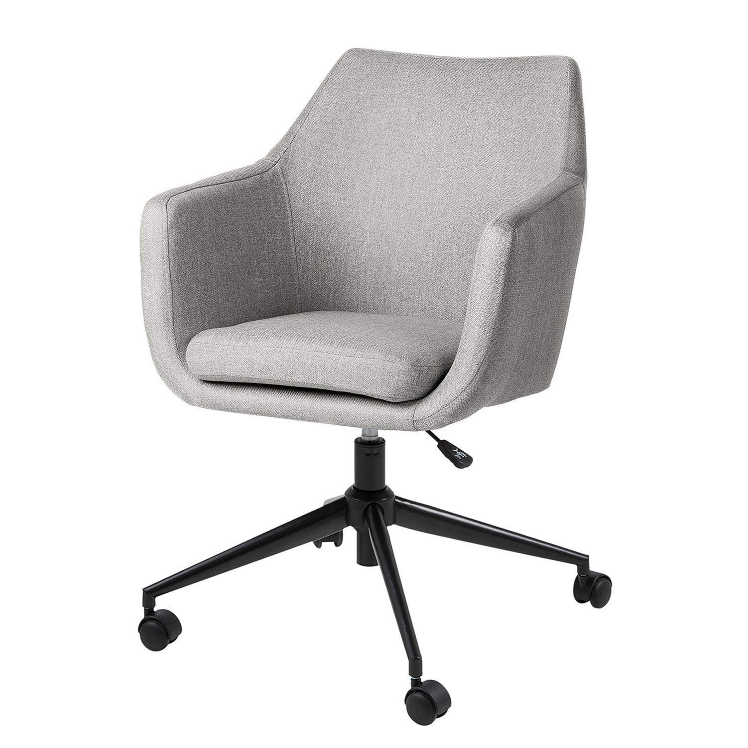 BÜRODREHSTUHL - Schwarz/Grau, Textil/Metall (58/91/58cm) - home24