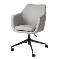 BÜRODREHSTUHL - Schwarz/Grau, Textil/Metall (58/91/58cm) - home24