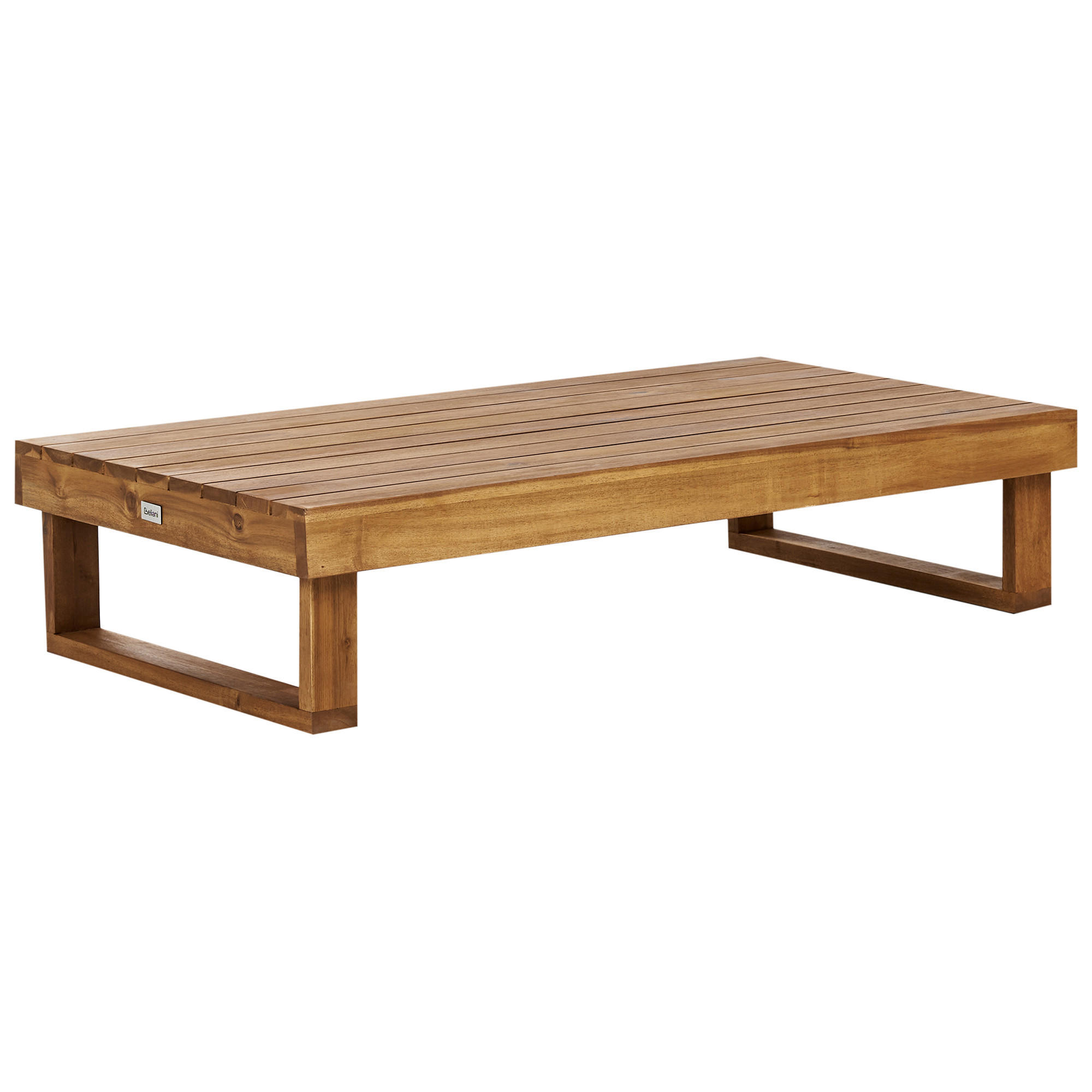 COUCHTISCH Heller Holzfarbton Marettimo - Hellbraun, Holz (60/110/25cm) - Beliani
