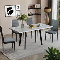 JÍDELNÍ STŮL Tisko Bílá/černá - bílá, kompozitní dřevo (80/160/76cm) - Vicco