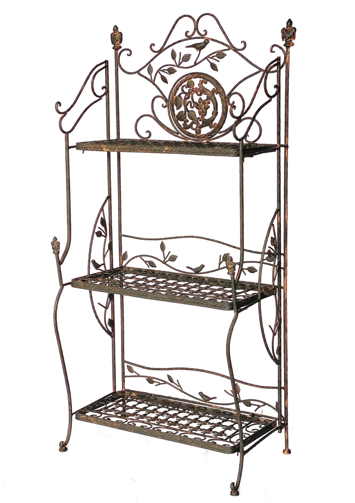 REGAL Metall Klappbar Braun Antik 123 cm - Braun, Metall (55/123/25cm)