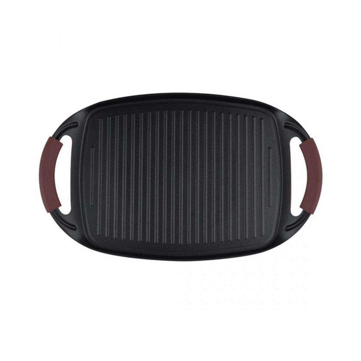 GRILLPFANNE Schwarz 42/29/2 cm BH8047 - Schwarz, Metall (42cm) - Berlinger Haus