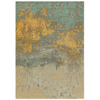 FLACHGEWEBETEPPICH Frencie Beige/Blau 200x285 cm - Beige, Textil (200/285cm) - benuta Nest