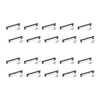 MÖBELGRIFFE Suez, L184mm, 160mm Achsenabstand, Aluminium, Schwarz lackiert 20er-set - Schwarz, Metall (15/10/21cm) - EMUCA