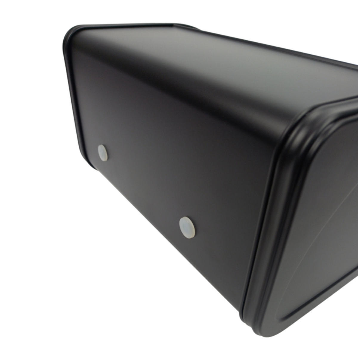 BROTKASTEN Metall Schwarz rolltop 31,5x26x17 cm - Schwarz, Metall (31.5/17/26cm) - Begryf