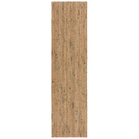 JUTETEPPICH Jute Naturbelassen, Wohnzimmer Natur-Grün Läufer 60x230 - Beige, Textil (60/230cm) - KADIMA DESIGN