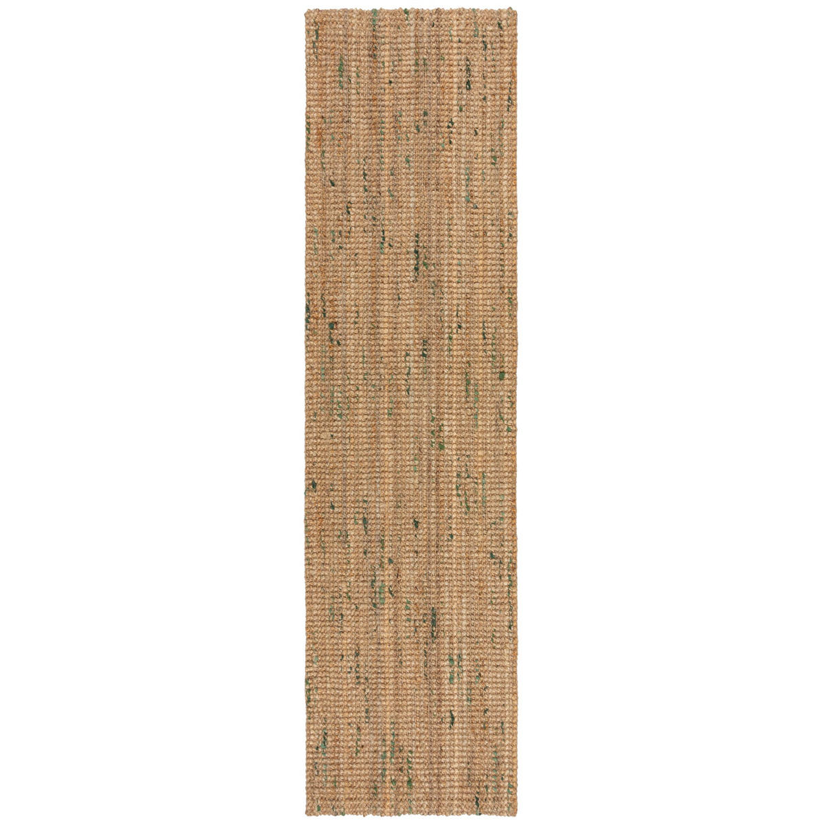 JUTETEPPICH Jute Naturbelassen, Wohnzimmer Natur-Grün Läufer 60x230 - Beige, Textil (60/230cm) - KADIMA DESIGN