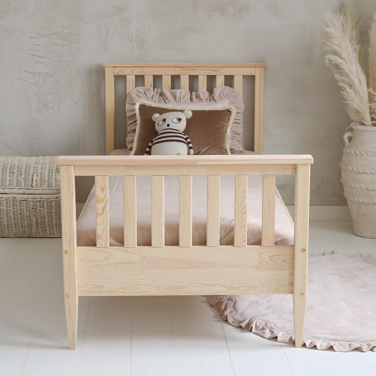 POSTEL 90/190 Joséphine Přírodní dřevo - hnědá, dřevo (90/190cm) - Petits-meubles