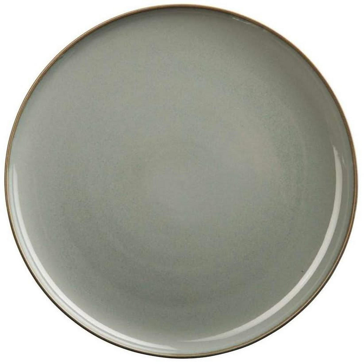 GESCHIRRSET6 PERSONEN GESCHIRRSETSaisons - Eucalyptus - 18-teilig / 6 Personen - 6 Speiseteller, 6 Schalen und 6 FRÜHSTÜCKTELLER - Grün, Keramik (2/2/1cm)