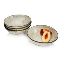 SCHALEN SET POMPEI - 4 teilig aus Steingut - Beige, Keramik (17.5cm) - Sänger