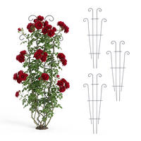 GRILAJ Negru 4-piese oțel - negru, metal (31/82/0.5cm) - Relaxdays
