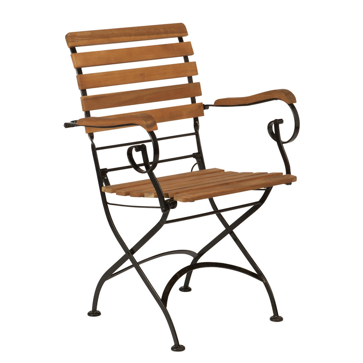 GARTENMÖBEL-SET (3-teilig) Parklife - Schwarz, Holz/Metall - BUTLERS