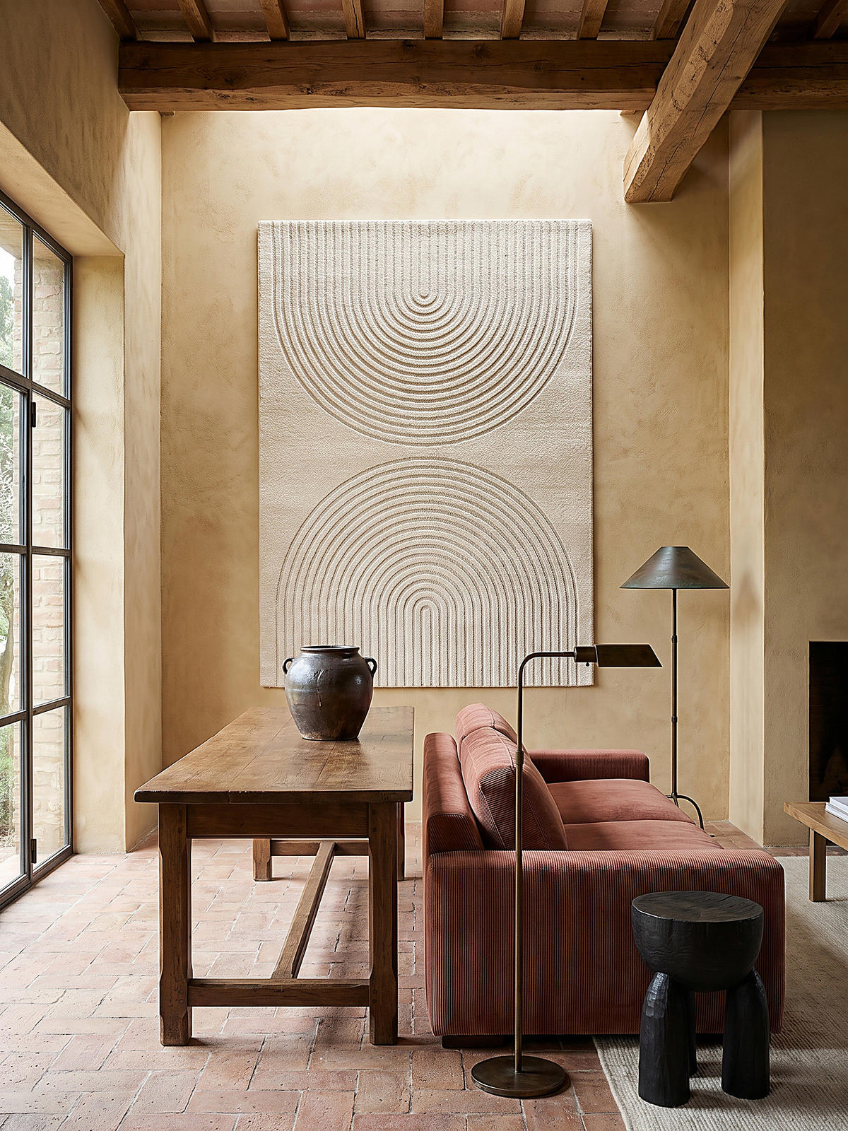 KURZFLORTEPPICH Geometrisch MUOTA Polypropylen Creme 200 x 280 cm - Beige, Textil (200/280cm) - KADIMA DESIGN