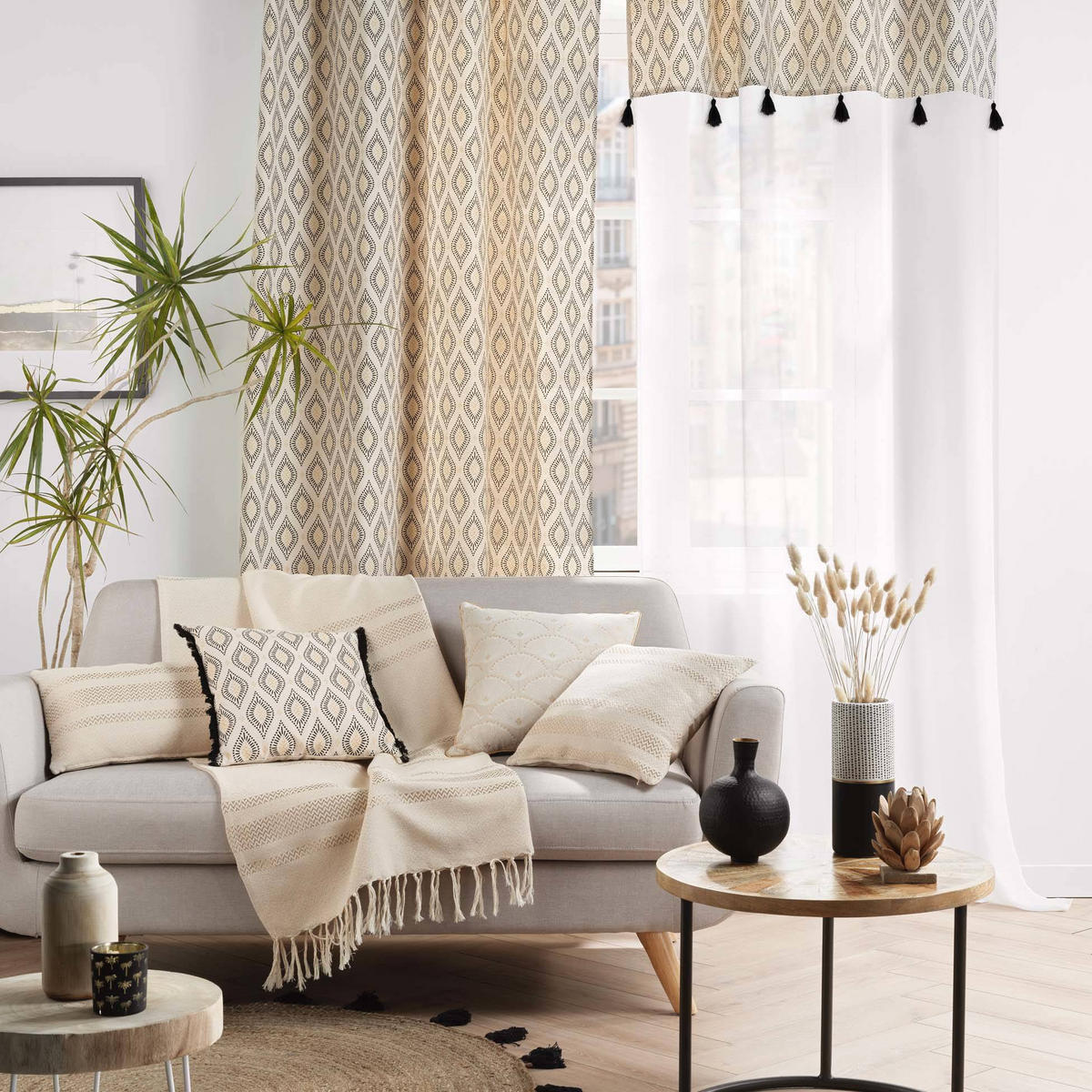 TAGESDECKE Doreline 125/150 cm - Beige, Naturmaterialen (150/125cm) - Douceur d´intérieur