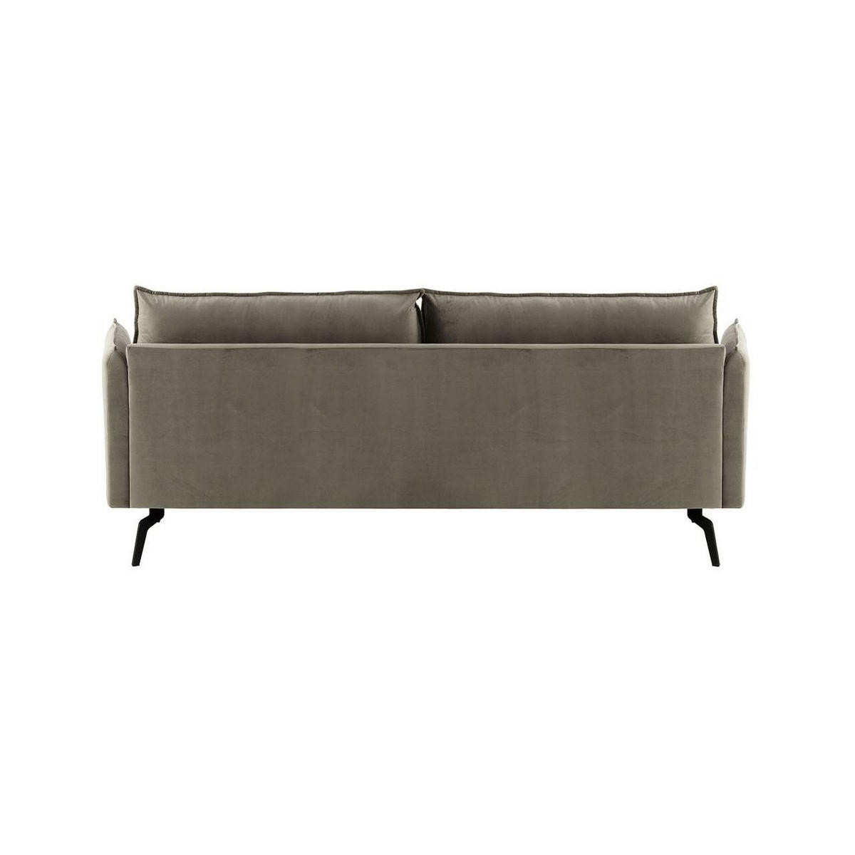 DREISITZER-SOFA Layla-Velluto 17 - Braun, Holz/Textil (237/95/98cm)