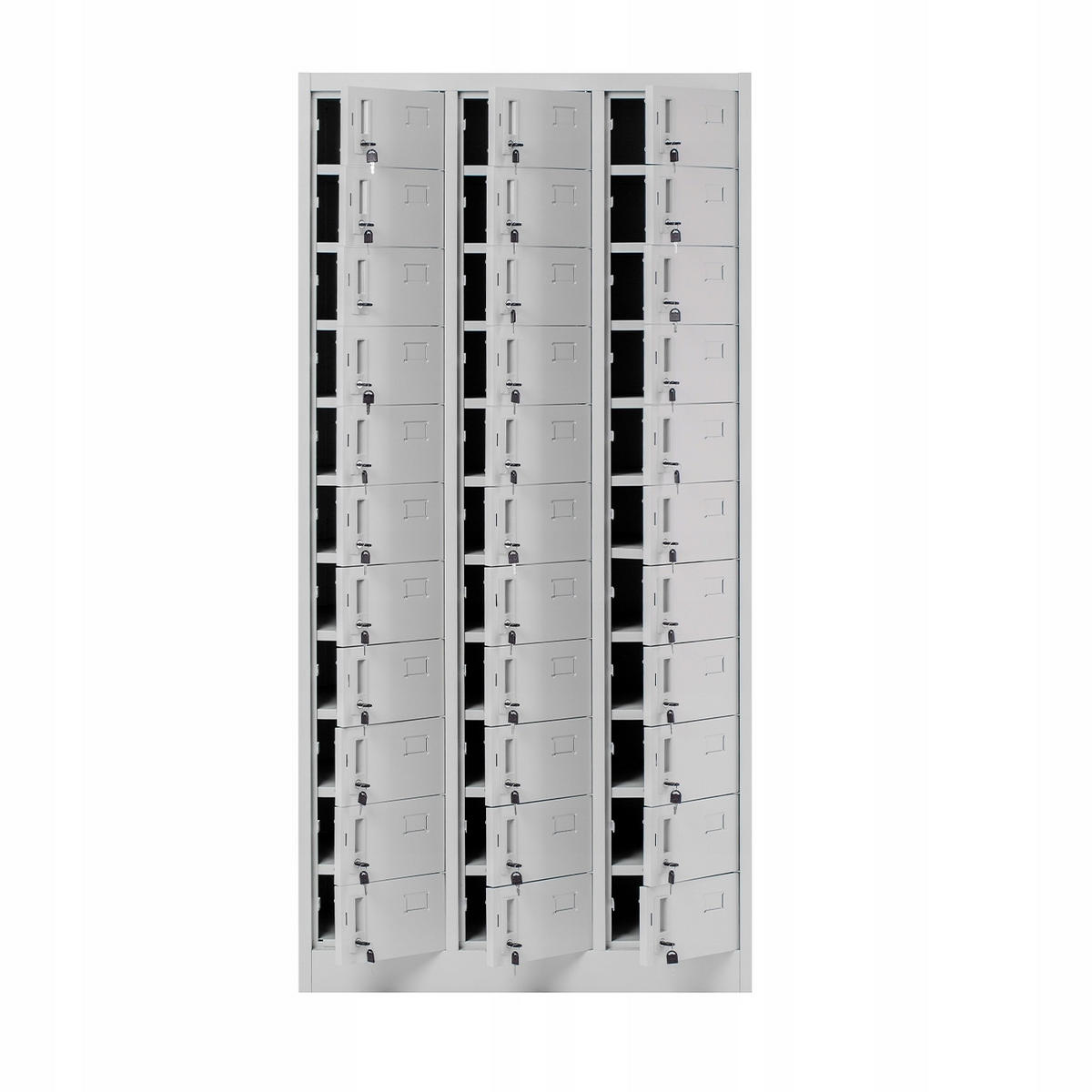 FÄCHERSCHRANK OLIVER - Grau, Metall (90/185/45cm) - Jan Nowak