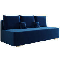 SOFA Granat OLA Mit Schlaffunktion Ohne Armlehnen - Blau, Textil (195/88/85cm) - Sepro Meble