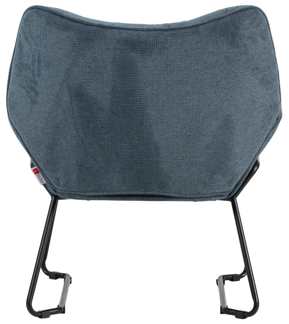 SESSEL Aliano - 4er Set - blau - Blau/Schwarz, Textil/Metall (67/76/73cm) - bene living