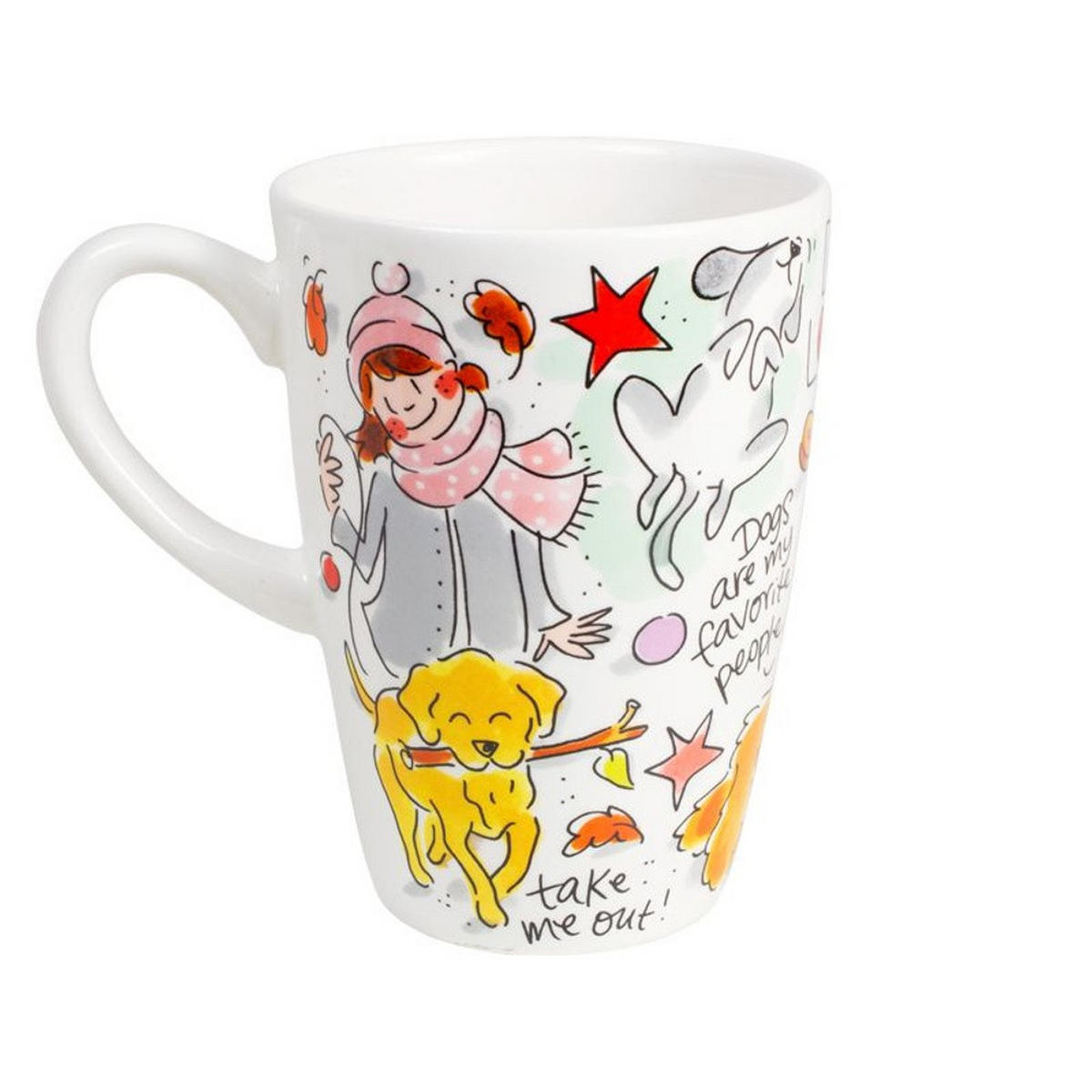 XL-BECHER Hundeliebhaber in Bunt - 500 ml - Multicolor, Keramik (0.5L) - Blond Amsterdam