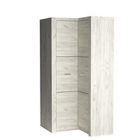 DREHTÜRENSCHRANK ZERI 106/192/58 cm 2-türig Eiche Bianco - Eiche Bianco, Holzwerkstoff (106/192/58cm) - MASSENO
