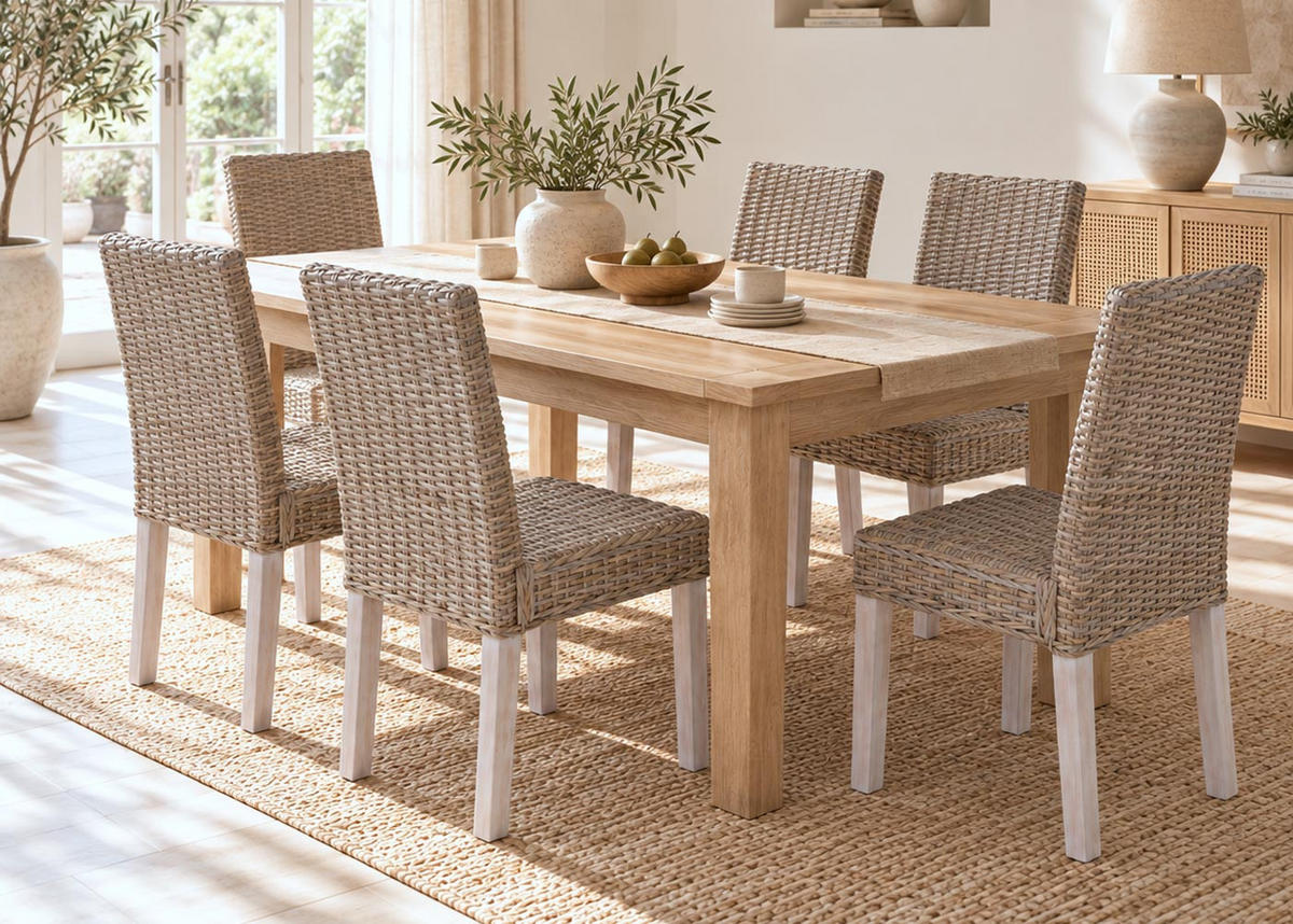 ESSZIMMERSTUHL Braun 6er-Set - Braun, Holz (43/89/56cm) - MCW