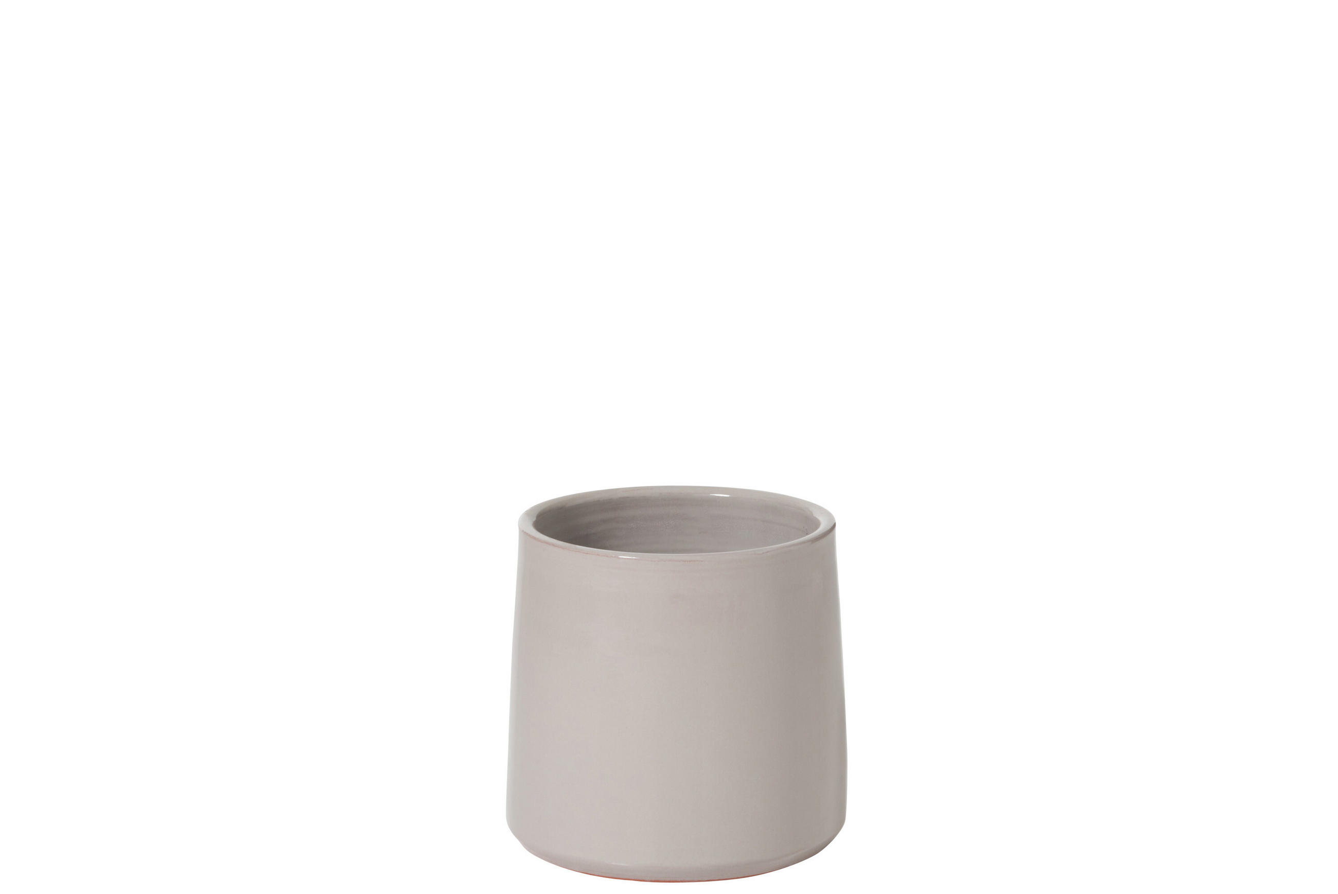 BLUMENTOPF RUND - Töpferei - Grau - S - 2er set - Ø 18 cm - Grau, Keramik (18/16.5cm) - J-Line
