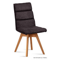 ESSZIMMERSTUHL drehbar (2er-Set) Doris 47x92x60 Eiche geölt/Espresso - Eichefarben/Dunkelbraun, Kunststoff (60/92/47cm) - 58aufmkessel