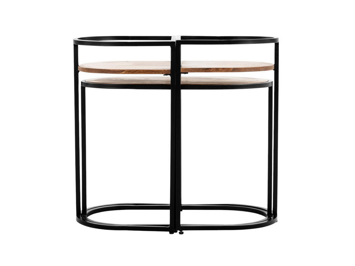 BEISTELLTISCH Jasmin Mangoholz 65 cm / 34 cm Natur - Naturfarben, Holz (34/65/60cm) - Villa Möbel