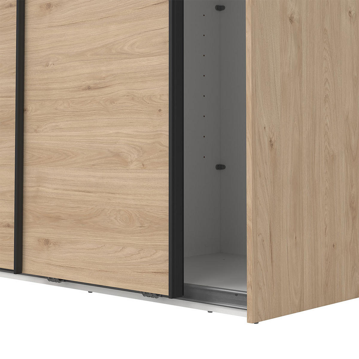 SCHIEBETÜRENSCHRANK, Como, Eiche, Holzwerkstoff, 119 x 67 x 221 cm - Eichefarben, Holzwerkstoff (119/221/67cm) - ebuy24