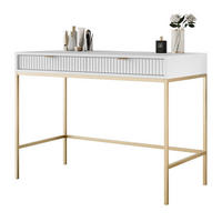 KONSOLENTISCH CORTADO GOLD T104 WEISS - Weiß, Holzwerkstoff (50/104/78cm) - Lookway