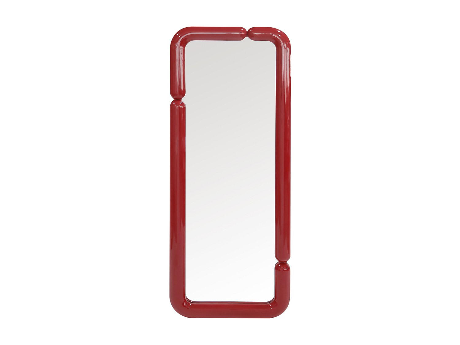 WANDSPIEGEL - 60cm x 5cm - MDF - bordeaux - OLMIRA - Bordeaux, Holz (60/160/5cm) - Vente-Unique