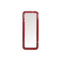 WANDSPIEGEL - 60cm x 5cm - MDF - bordeaux - OLMIRA - Bordeaux, Holz (60/160/5cm) - Vente-Unique