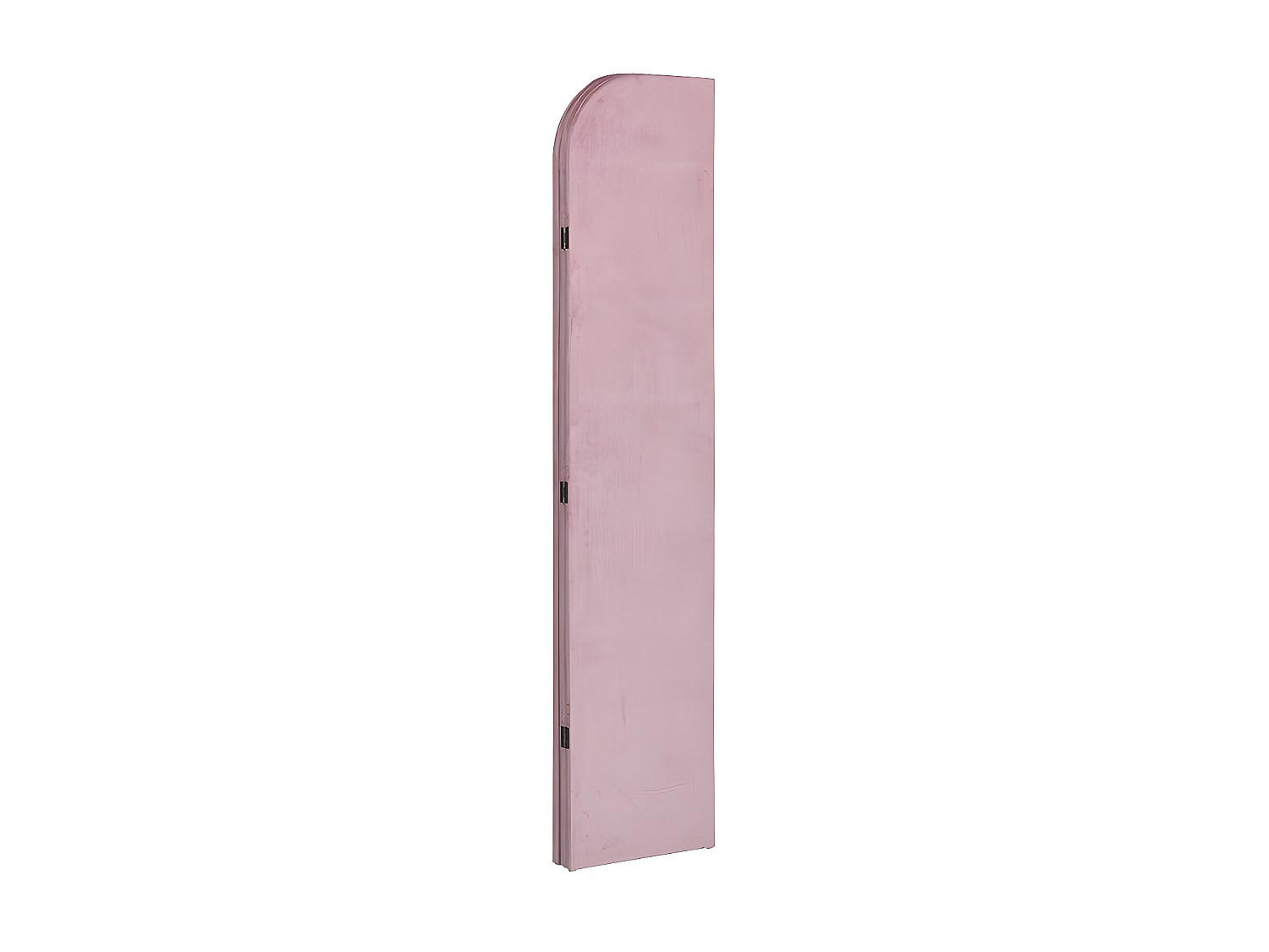 PARAVENT - 120 cmcm x 2 cmcm - Samt - Rosa - VELVET - Pink, Textil (120/180/2cm) - Vente-Unique
