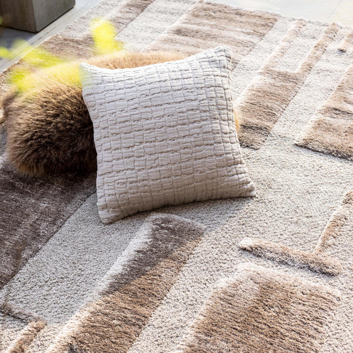 KISSEN Swami muskatnuss 45 x 45 cm - Braun, Textil (45/45cm) - Vivaraise